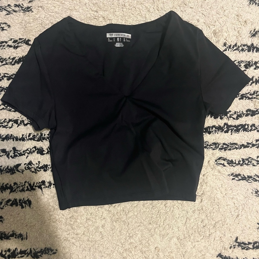 black crop top